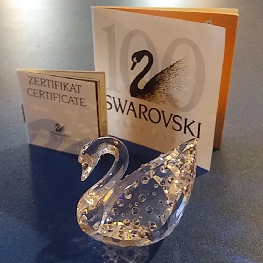 Swarovski 100th Anniversary Swan.  Comes with pedestal and original packaging.